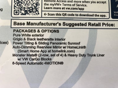 2026 Volkswagen Tiguan SE w/panoramic sunroof
