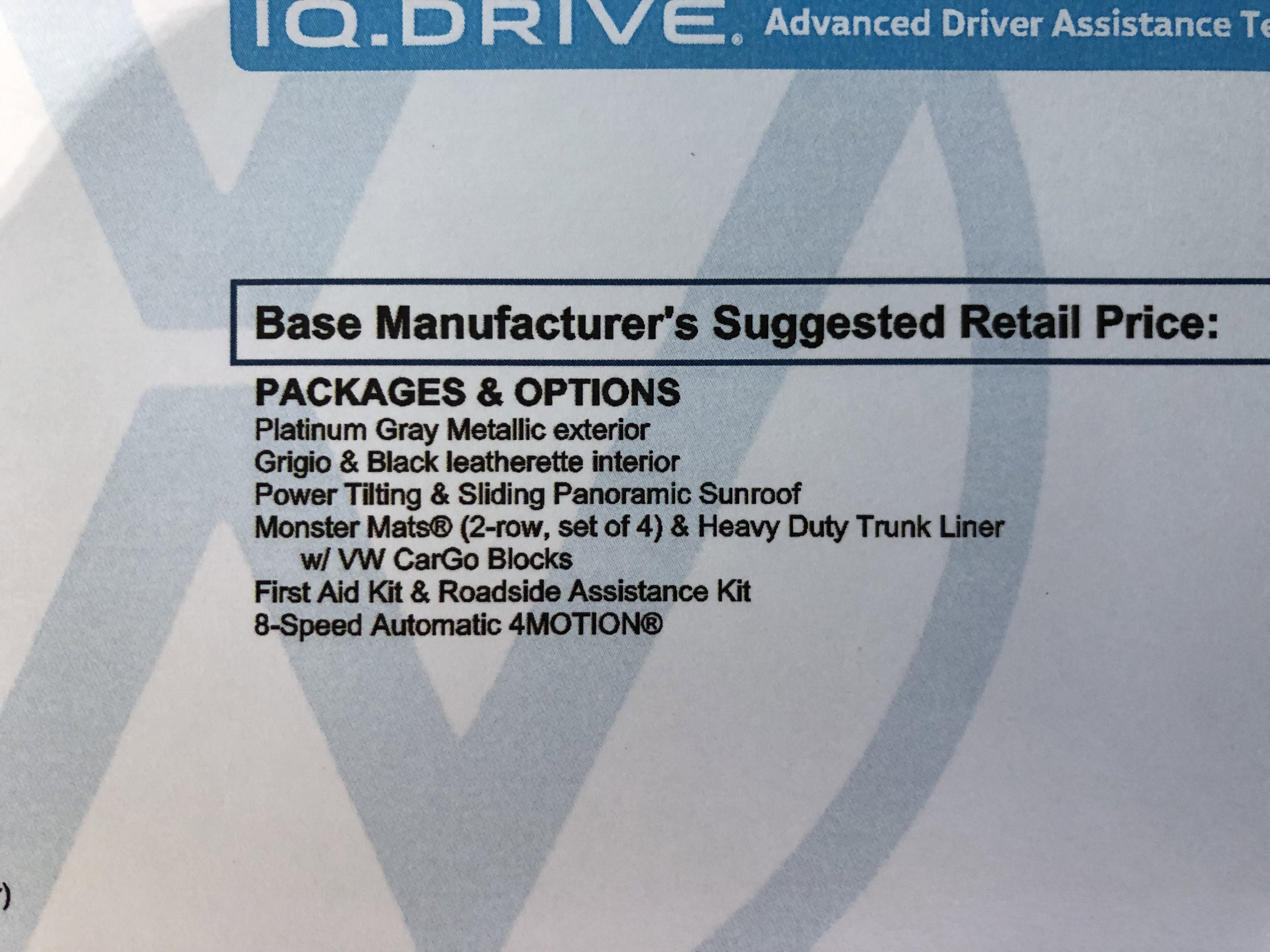 2026 Volkswagen Tiguan SE w/panoramic sunroof