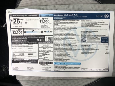 2026 Volkswagen Tiguan SEL R-Line Turbo