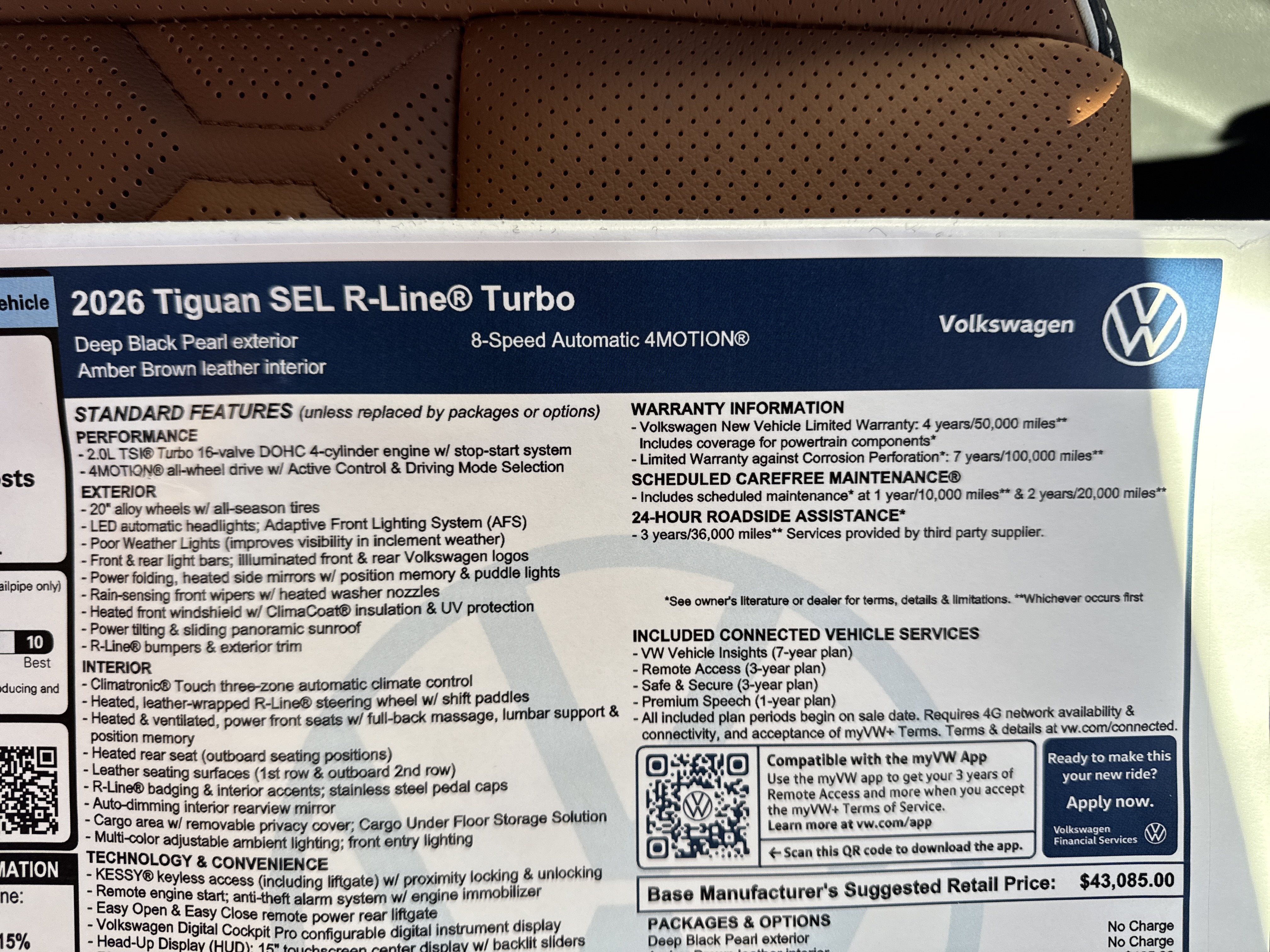 2026 Volkswagen Tiguan SEL R-Line Turbo