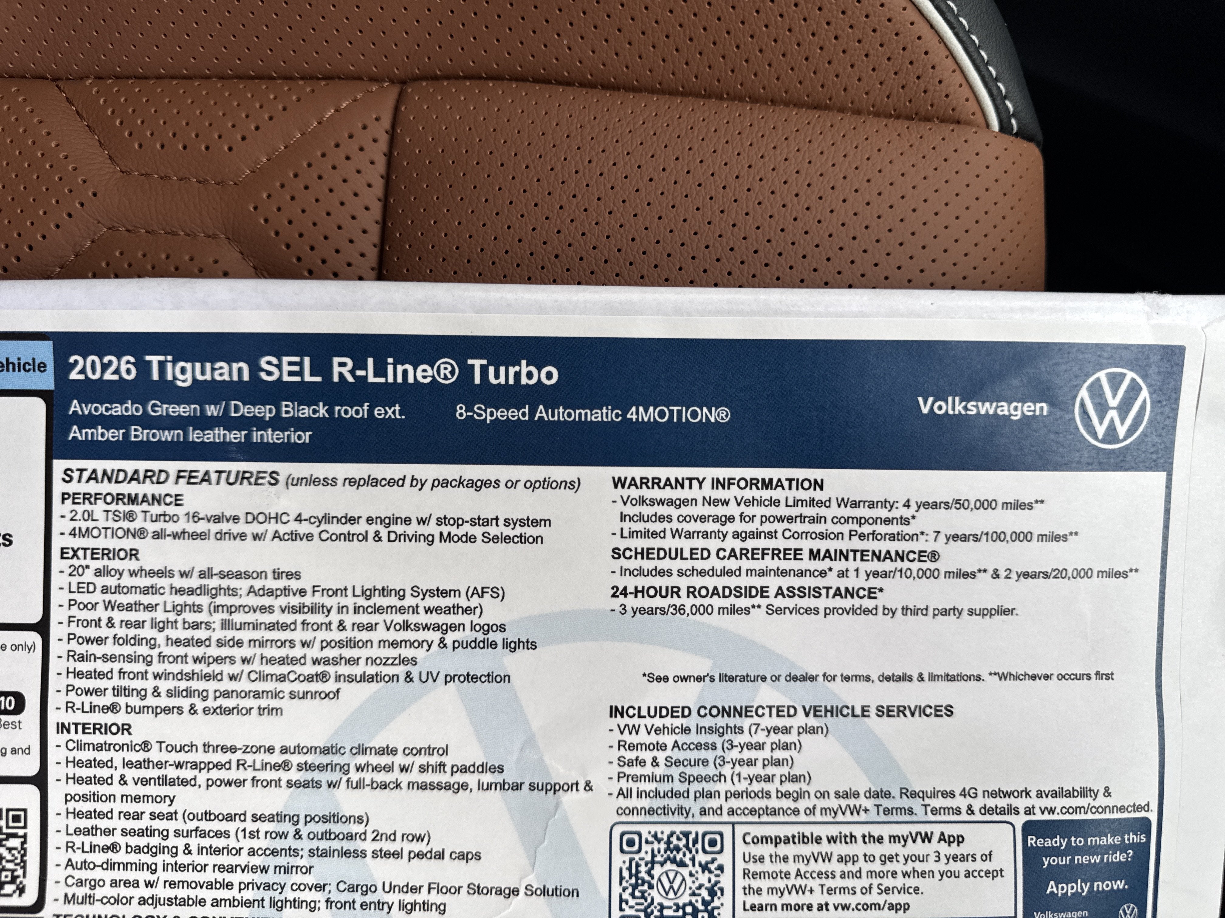 2026 Volkswagen Tiguan SEL R-Line Turbo