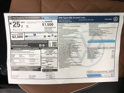 2026 Volkswagen Tiguan SEL R-Line Turbo