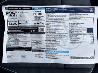 2026 Volkswagen Tiguan SEL R-Line Turbo