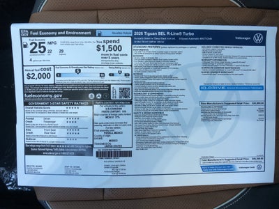 2026 Volkswagen Tiguan SEL R-Line Turbo