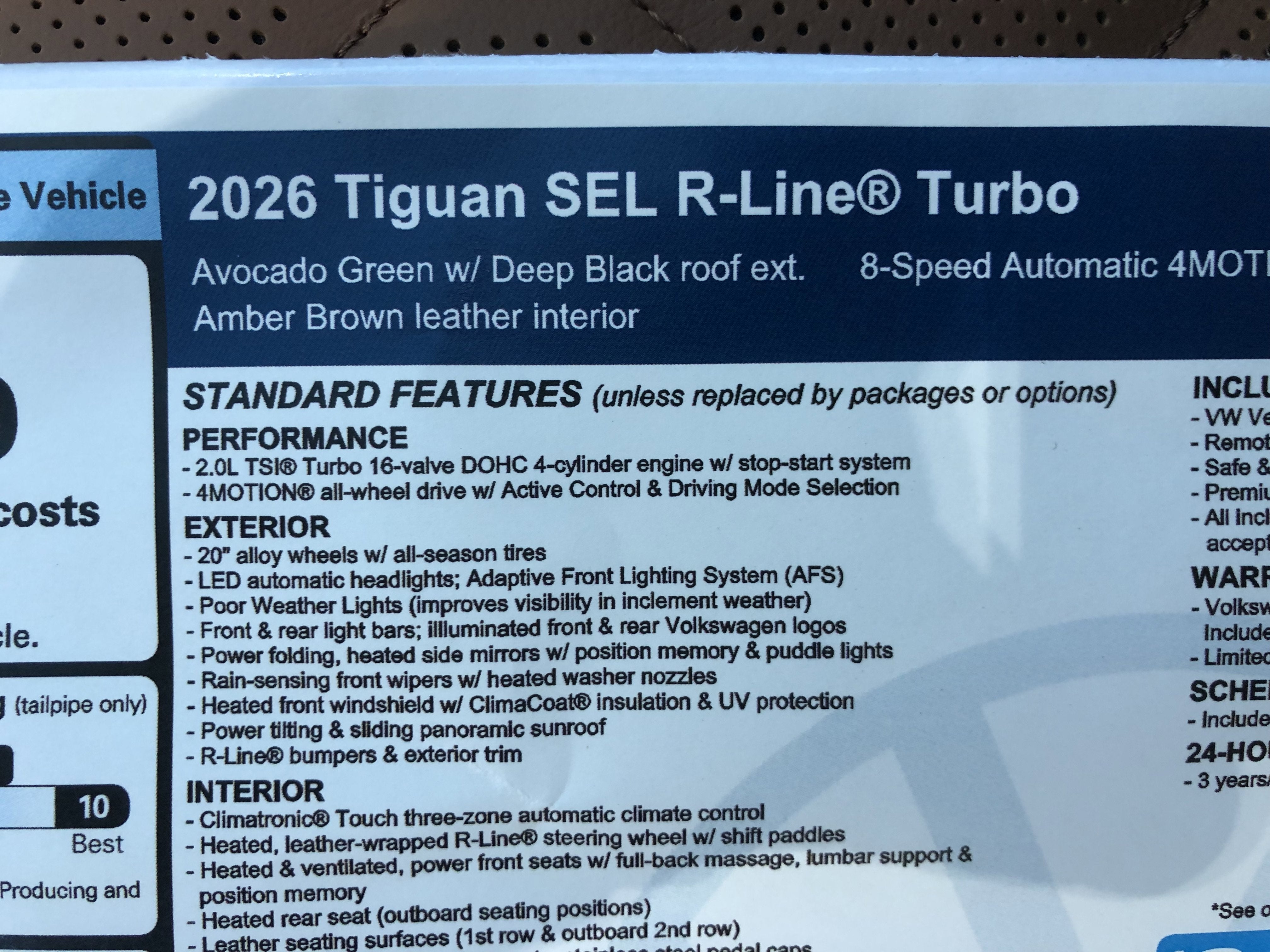 2026 Volkswagen Tiguan SEL R-Line Turbo