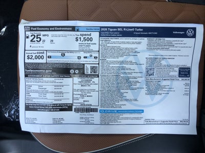 2026 Volkswagen Tiguan SEL R-Line Turbo