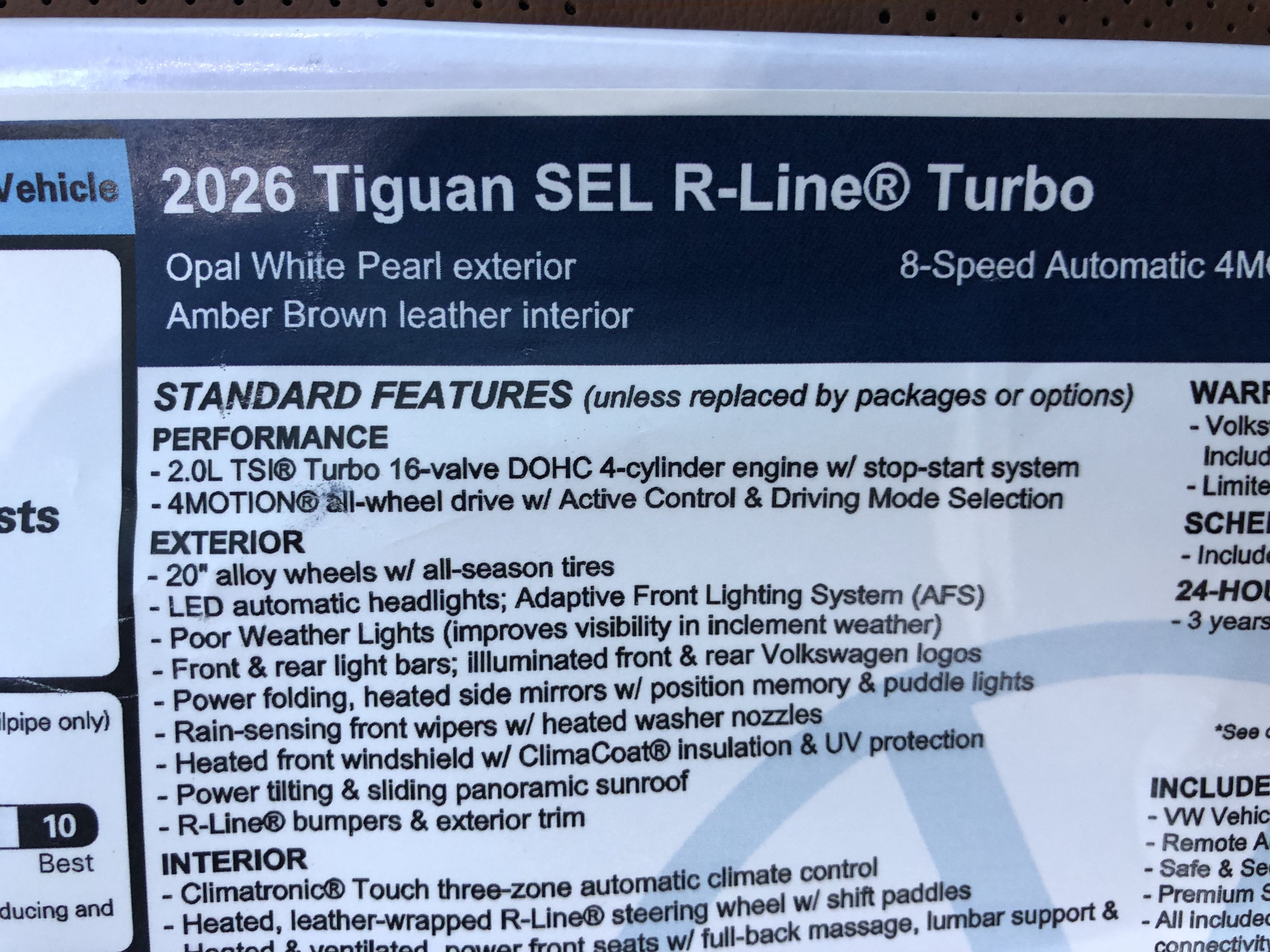 2026 Volkswagen Tiguan SEL R-Line Turbo