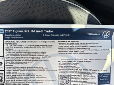 2027 Volkswagen Tiguan SEL R-Line Turbo