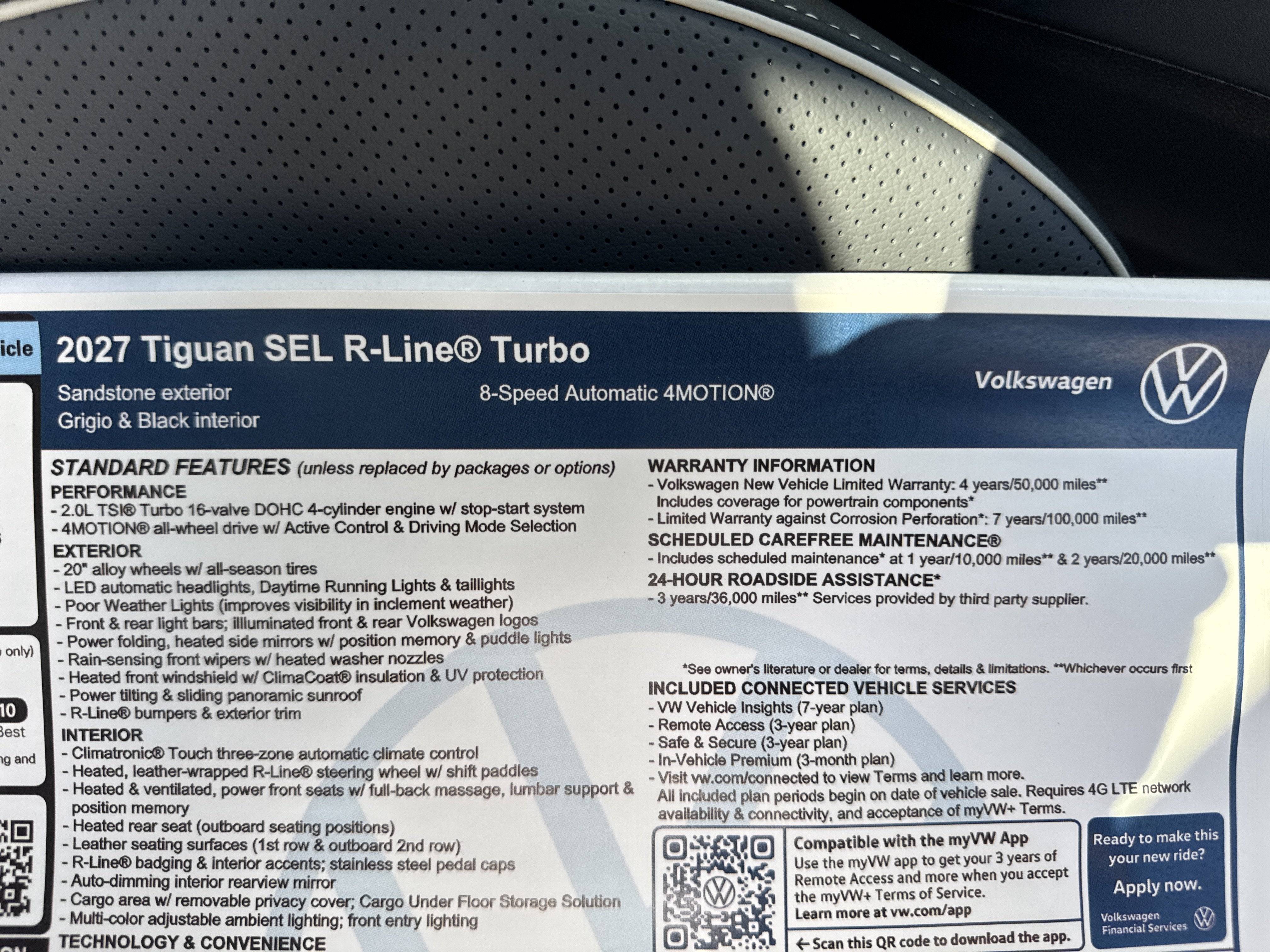2027 Volkswagen Tiguan SEL R-Line Turbo