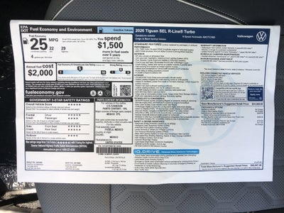 2026 Volkswagen Tiguan SEL R-Line Turbo