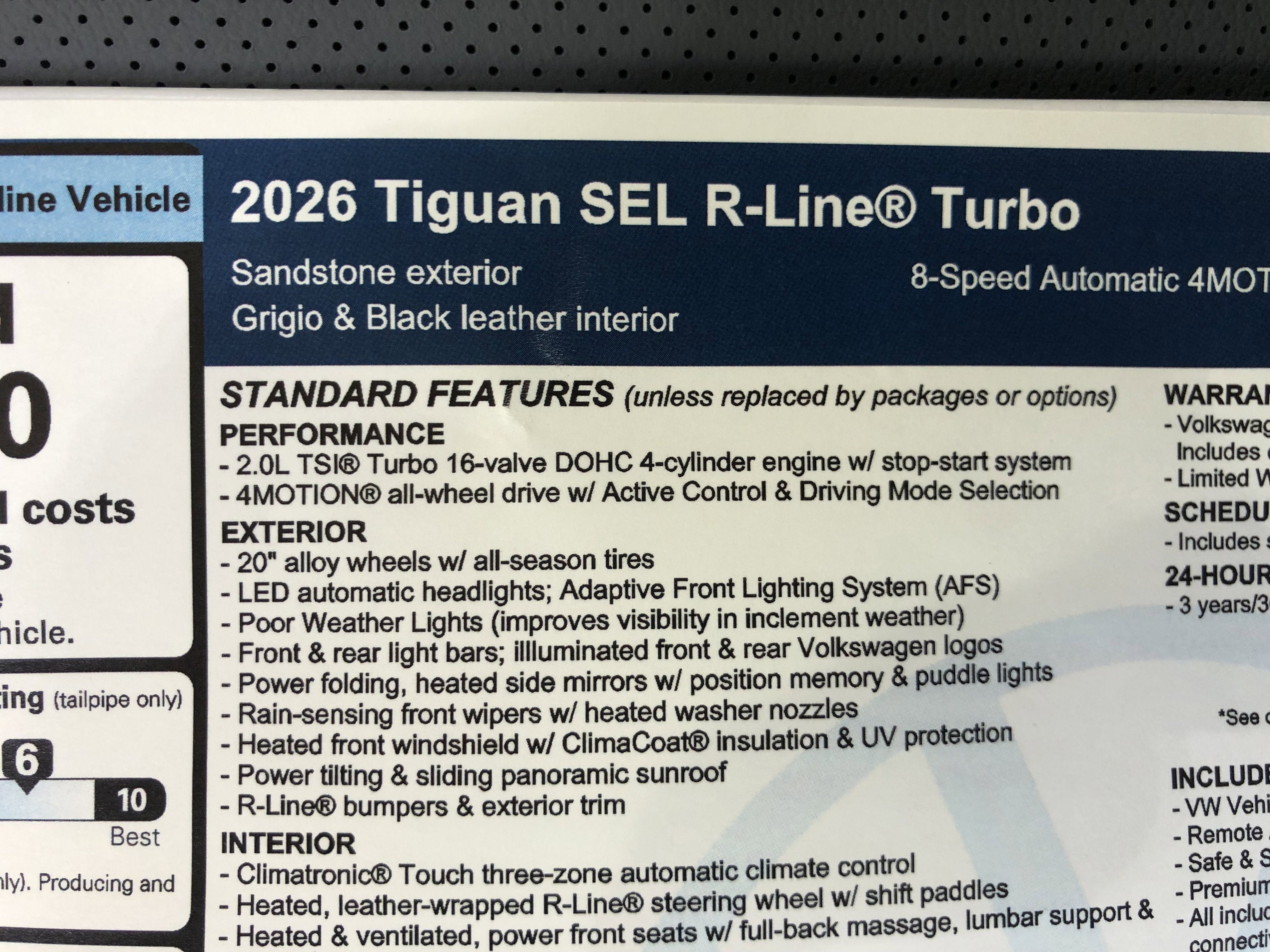 2026 Volkswagen Tiguan SEL R-Line Turbo