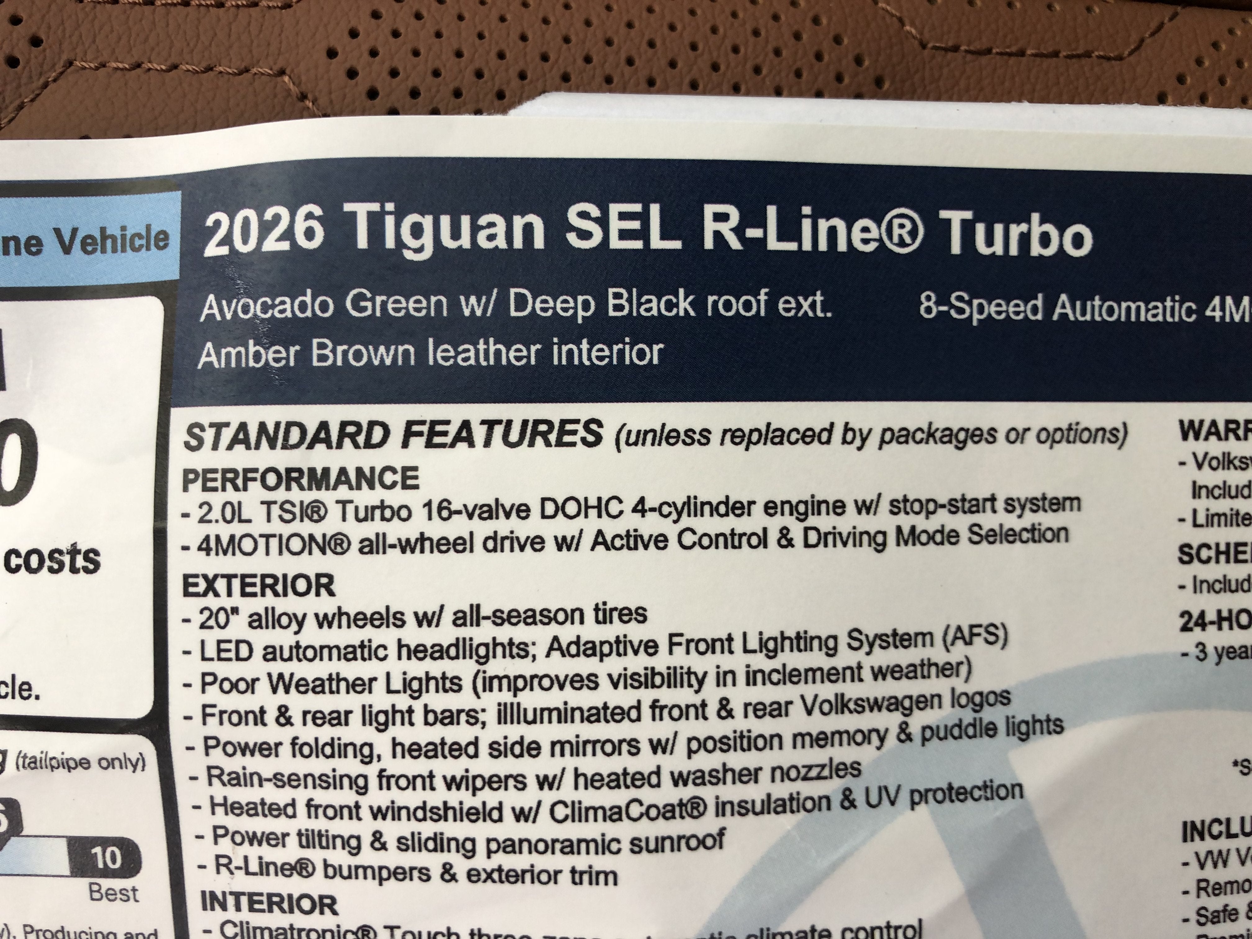 2026 Volkswagen Tiguan SEL R-Line Turbo