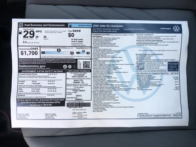 2026 Volkswagen Jetta GLI Autobahn