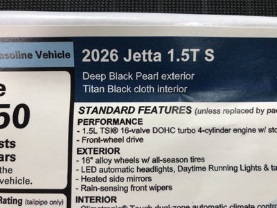 2026 Volkswagen Jetta S