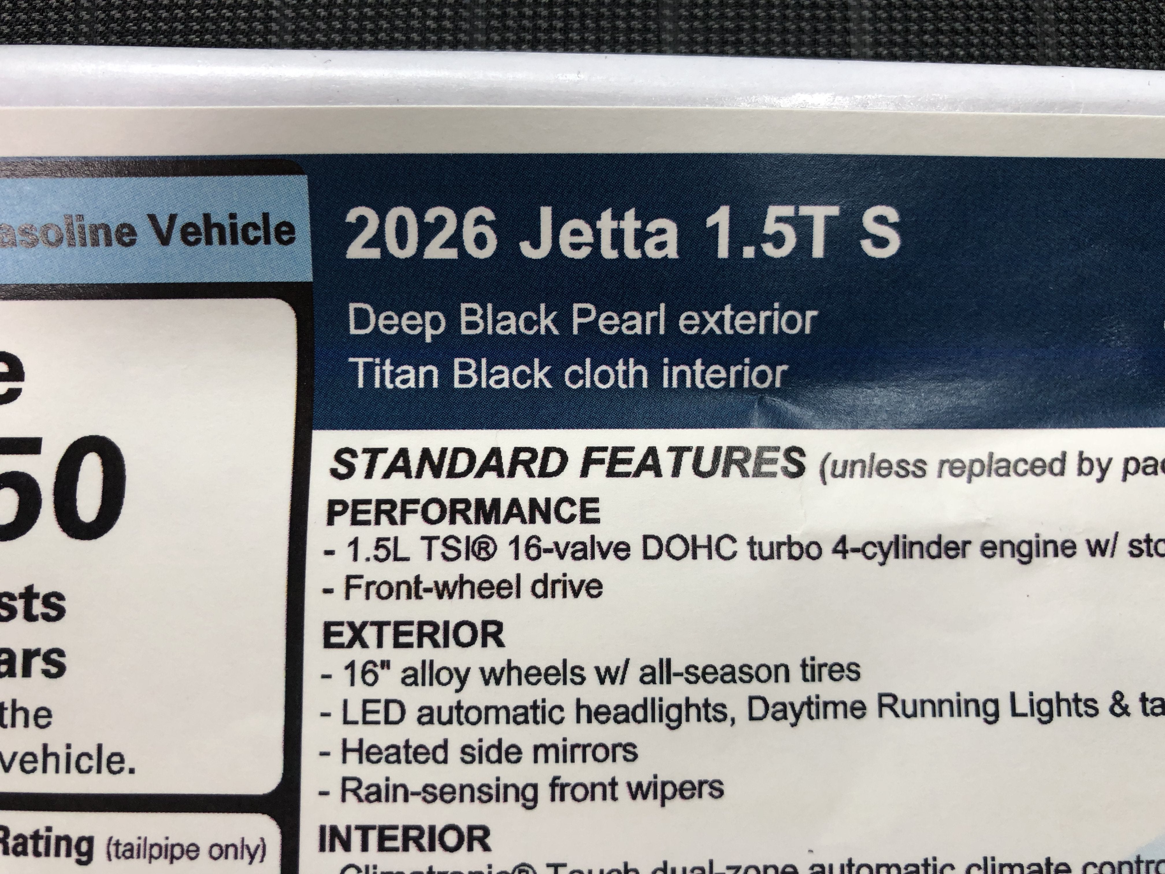2026 Volkswagen Jetta S
