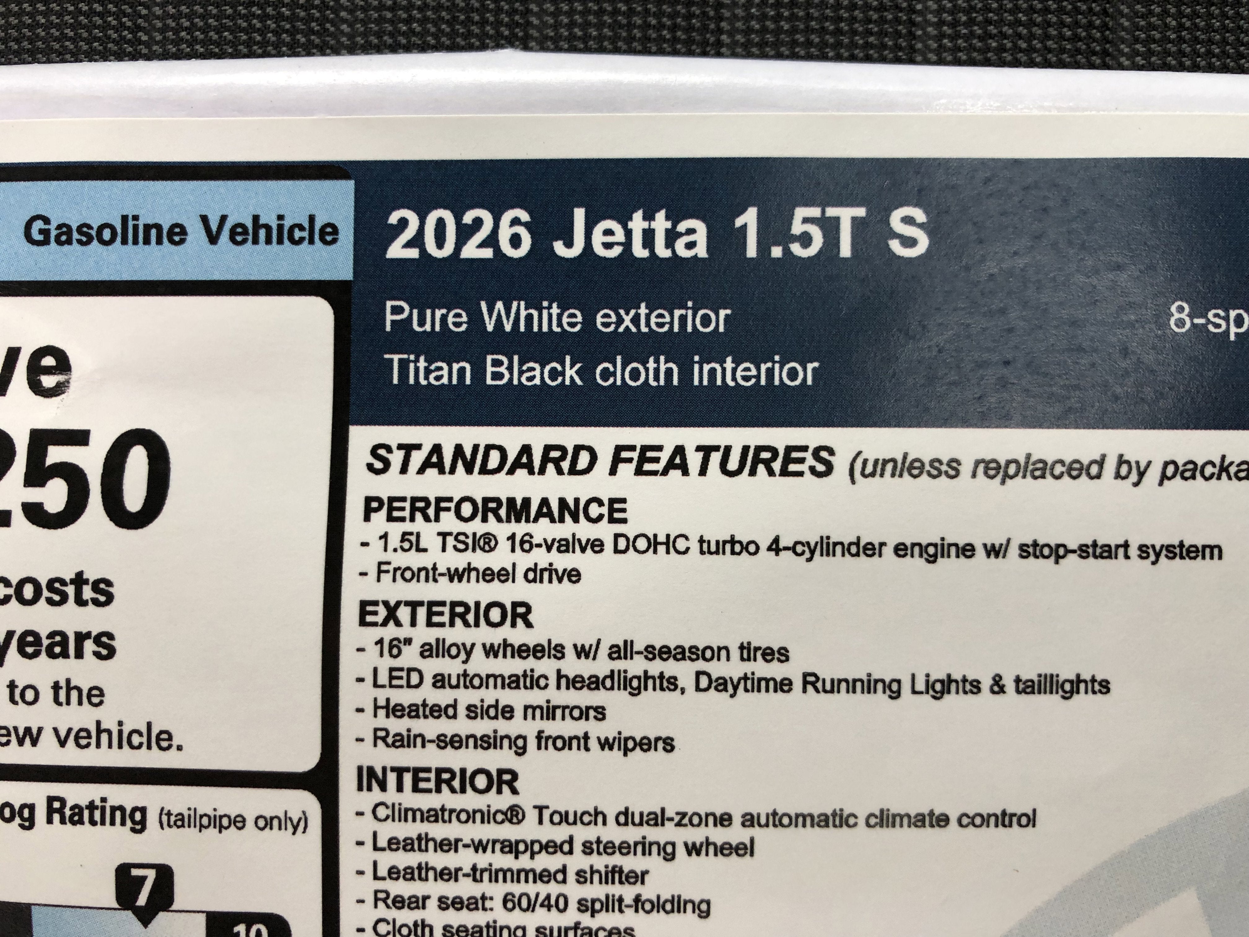 2026 Volkswagen Jetta S