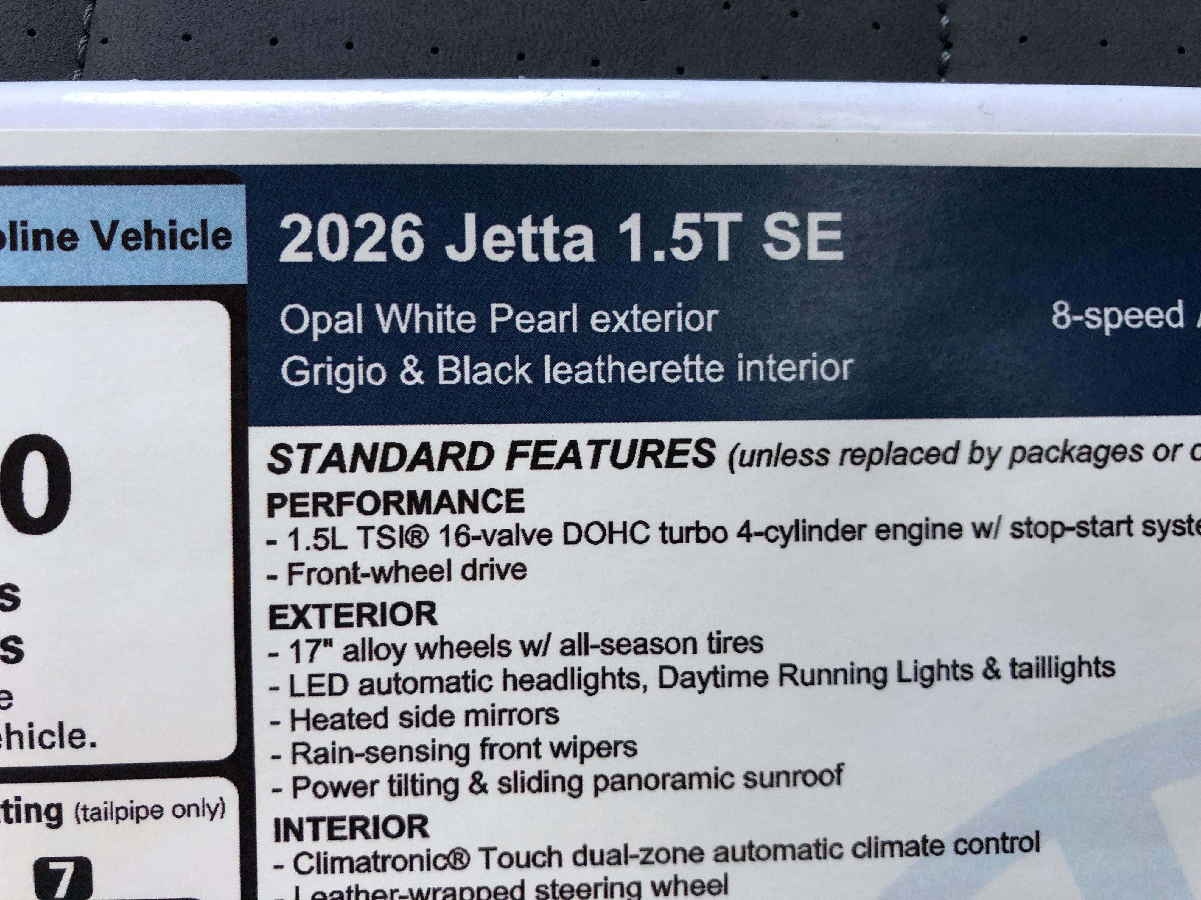 2026 Volkswagen Jetta SE