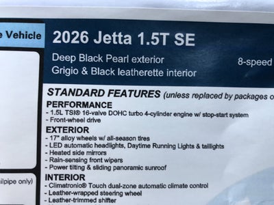 2026 Volkswagen Jetta SE