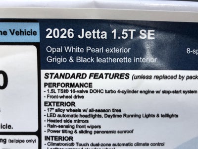 2026 Volkswagen Jetta SE