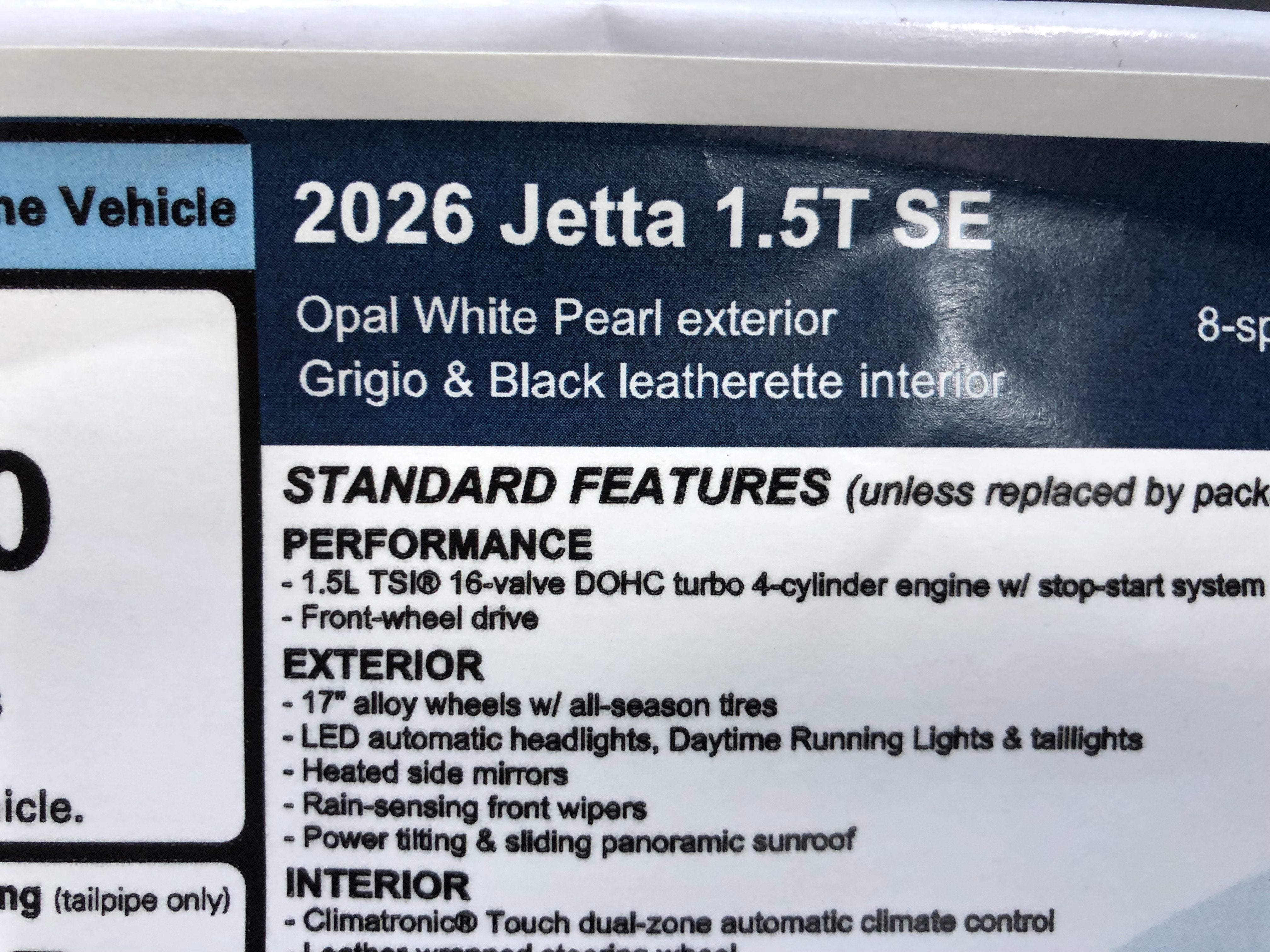 2026 Volkswagen Jetta SE