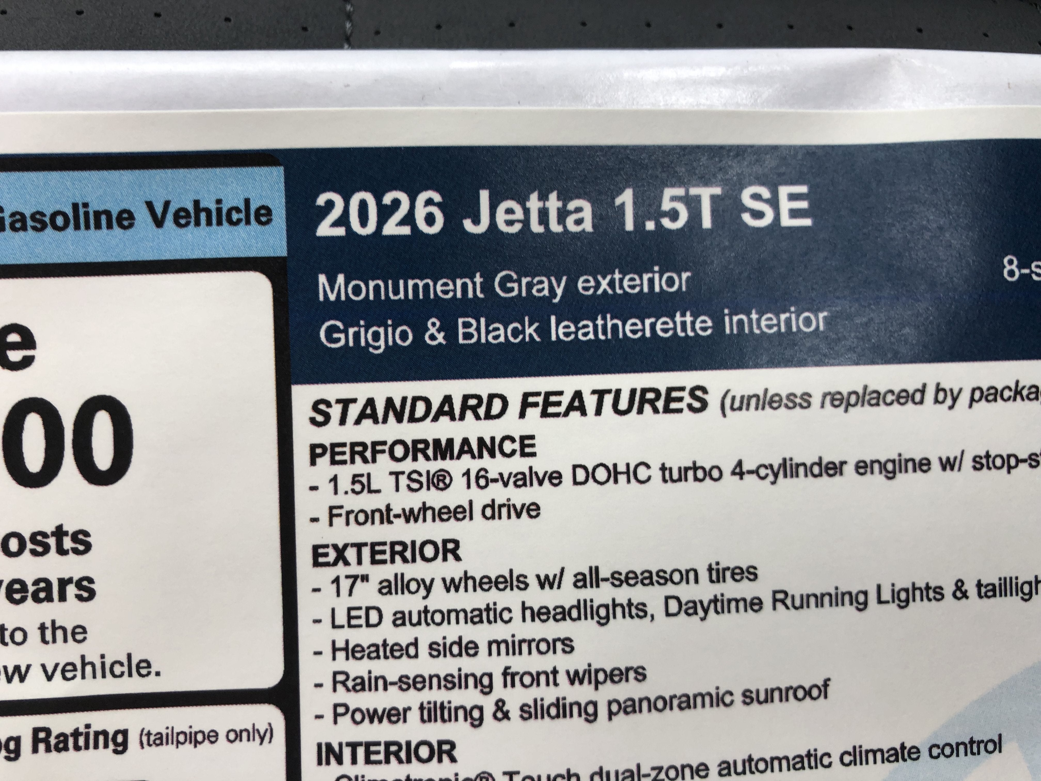 2026 Volkswagen Jetta SE