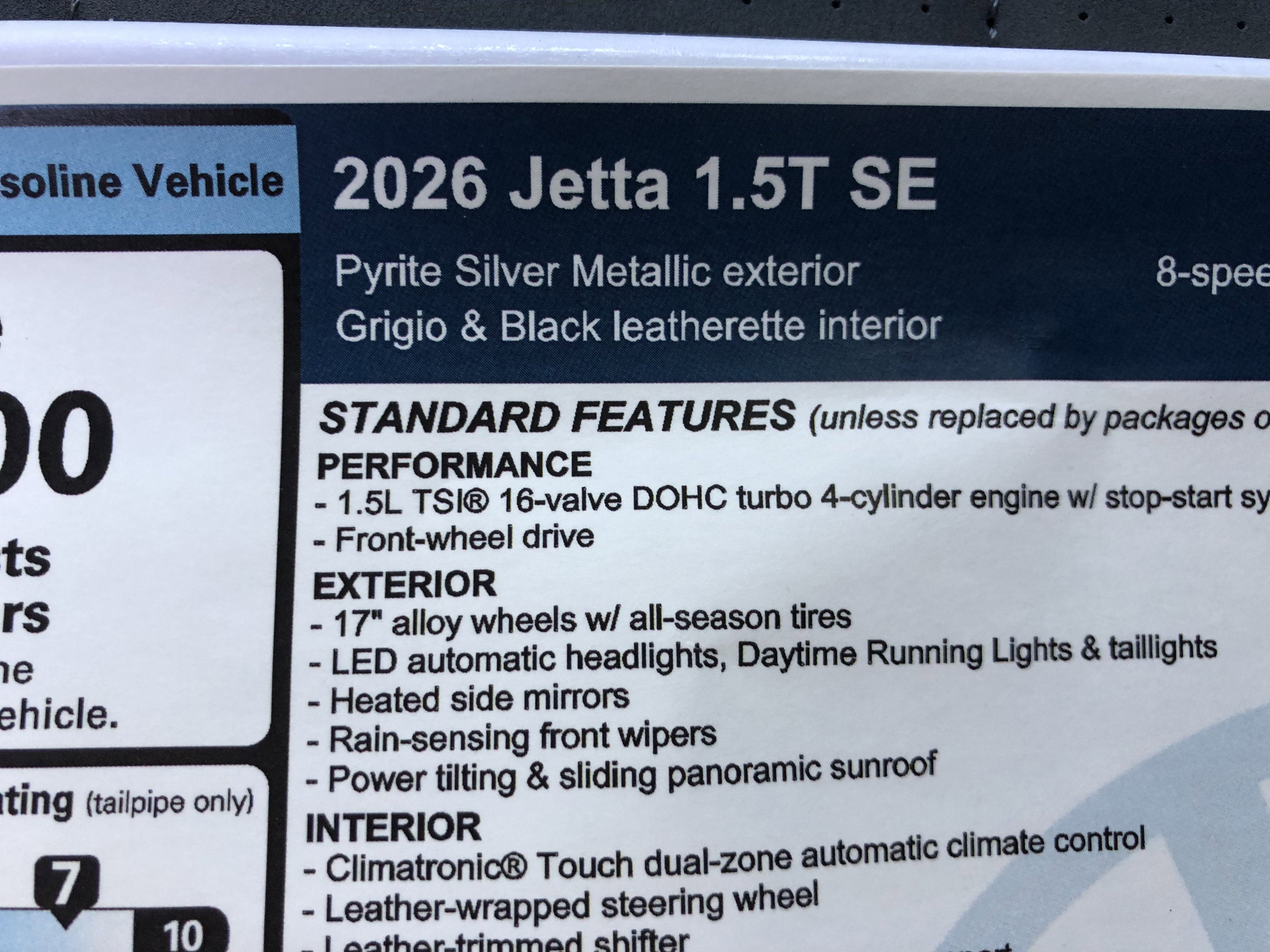 2026 Volkswagen Jetta SE