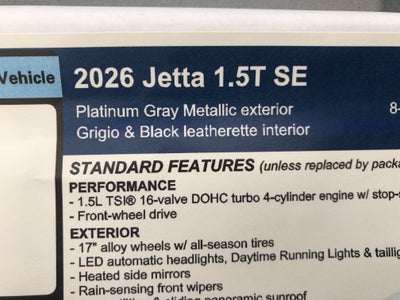 2026 Volkswagen Jetta SE