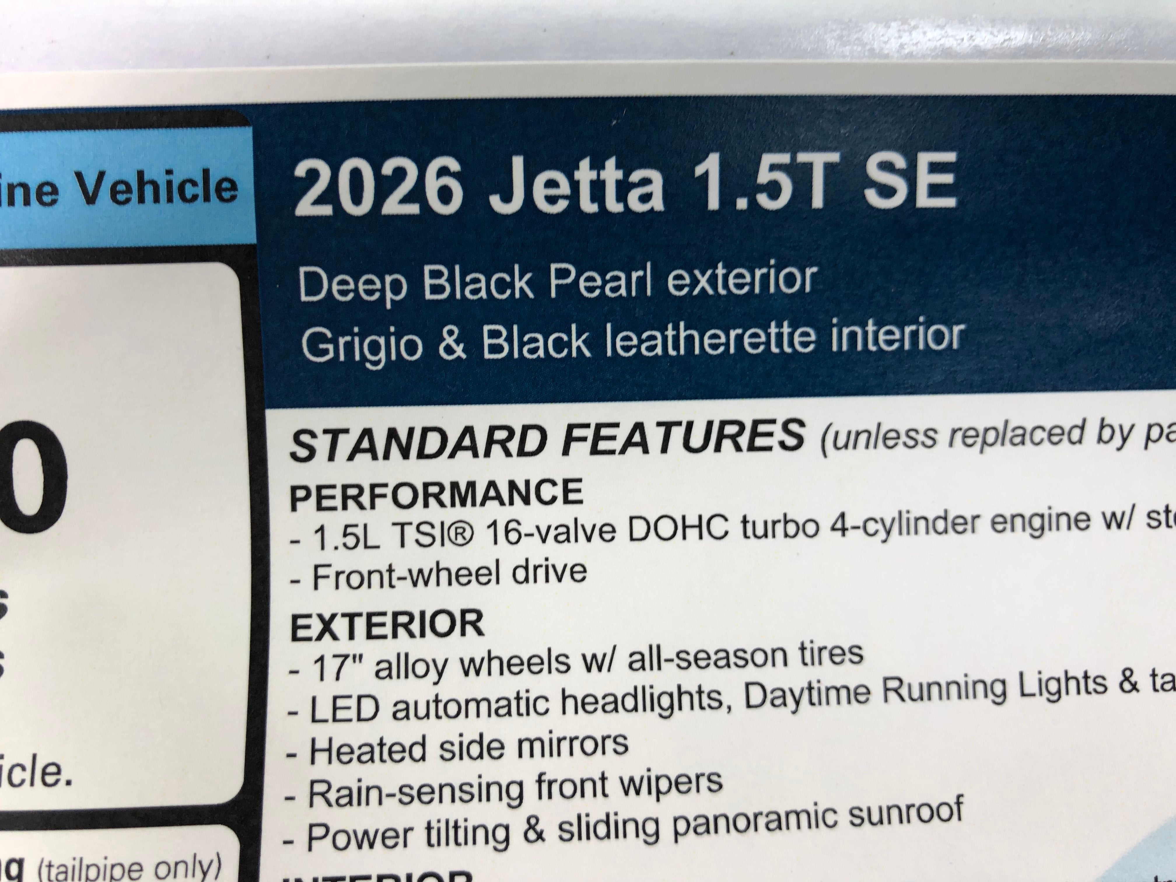 2026 Volkswagen Jetta SE