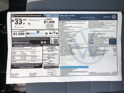 2026 Volkswagen Jetta SE