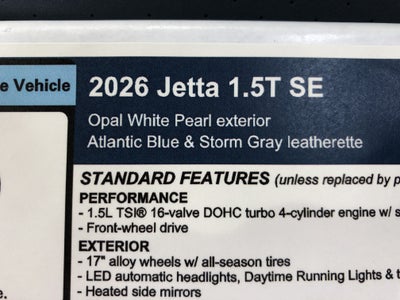 2026 Volkswagen Jetta SE