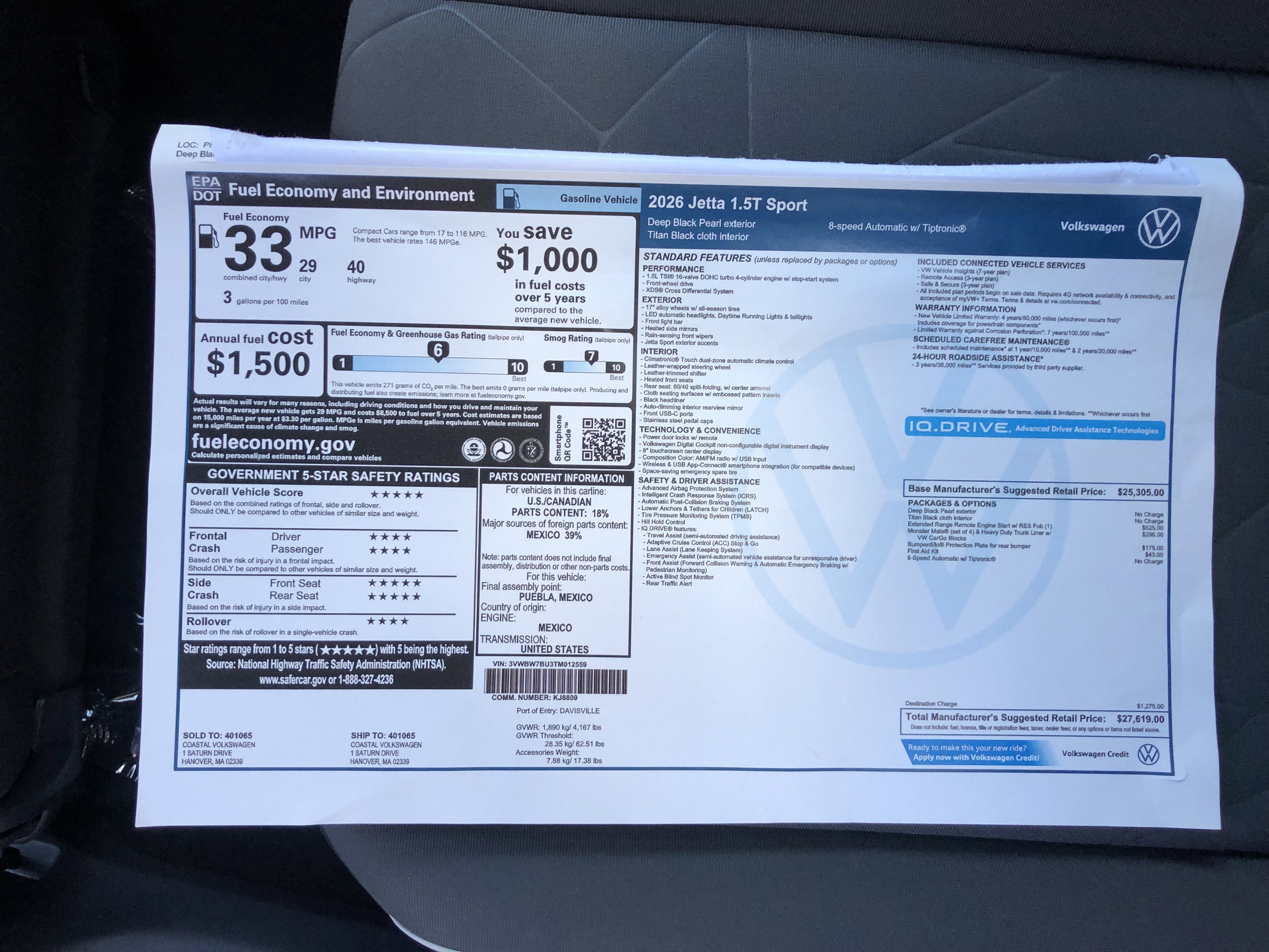 2026 Volkswagen Jetta Sport