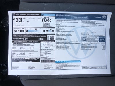2026 Volkswagen Jetta Sport