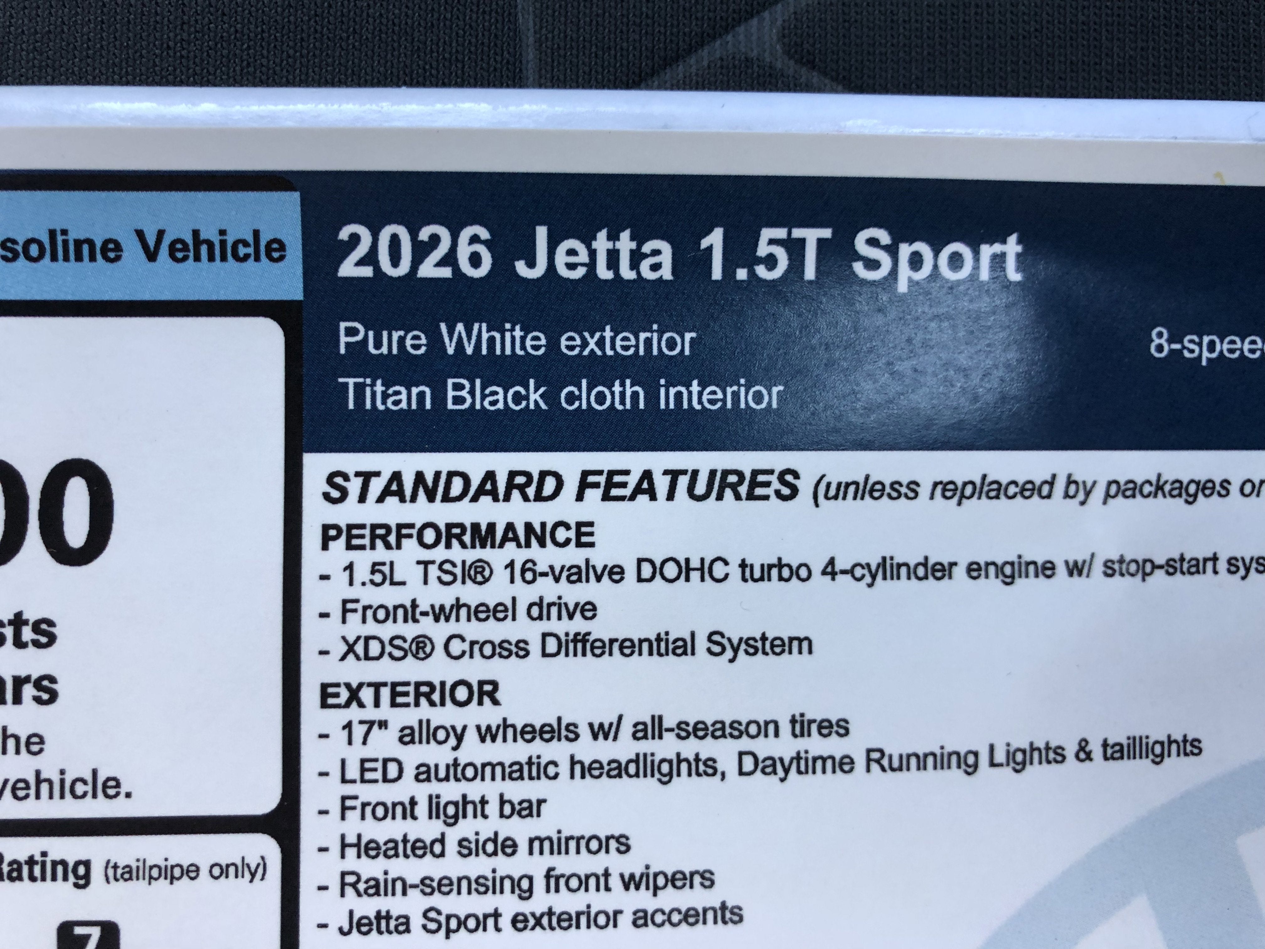 2026 Volkswagen Jetta Sport