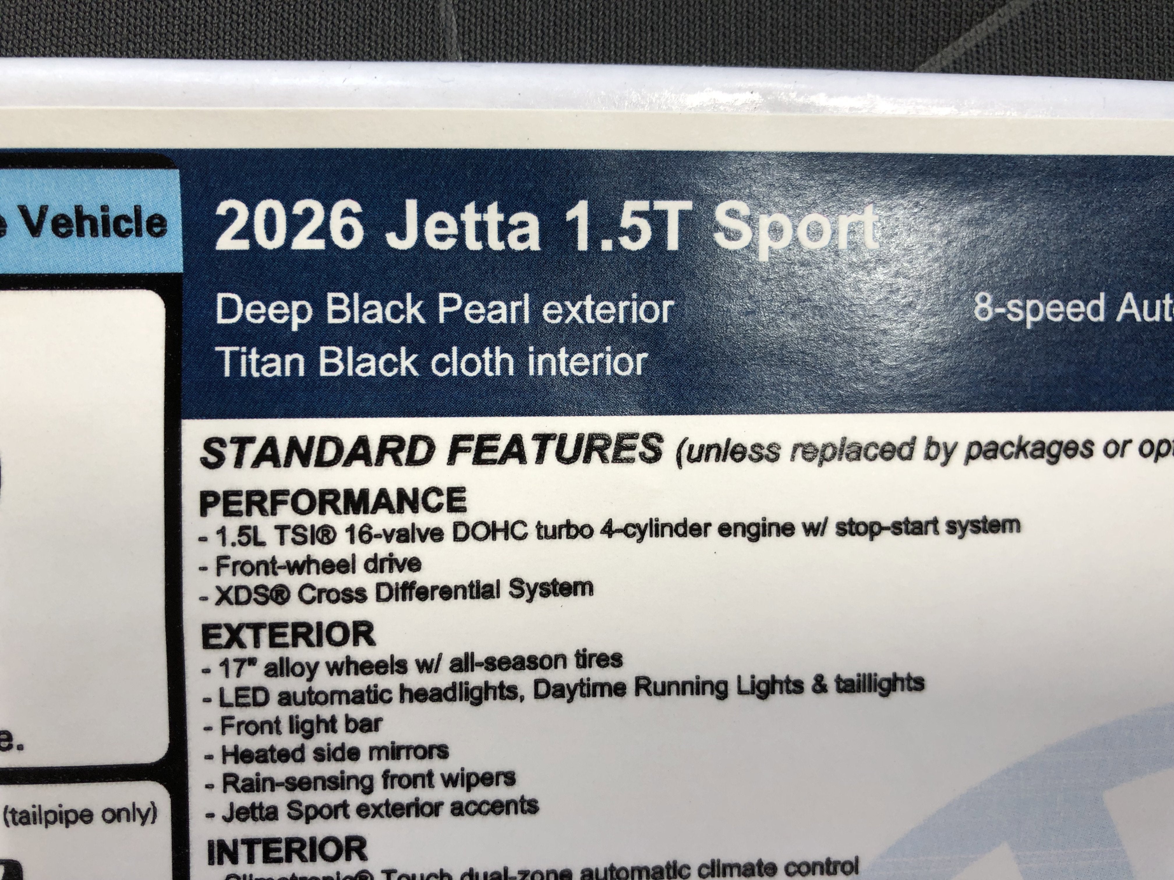 2026 Volkswagen Jetta Sport