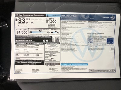2026 Volkswagen Jetta Sport