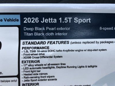 2026 Volkswagen Jetta Sport
