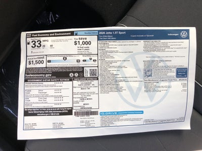 2026 Volkswagen Jetta Sport