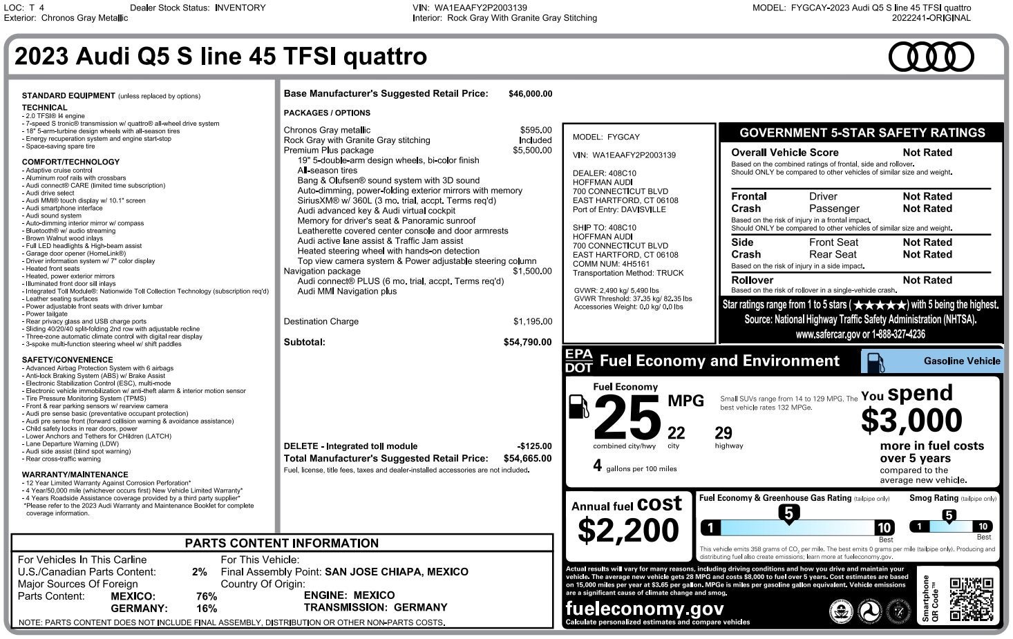 2023 Audi Q5 S line Premium Plus