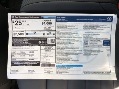 2026 Volkswagen Golf R 2.0T