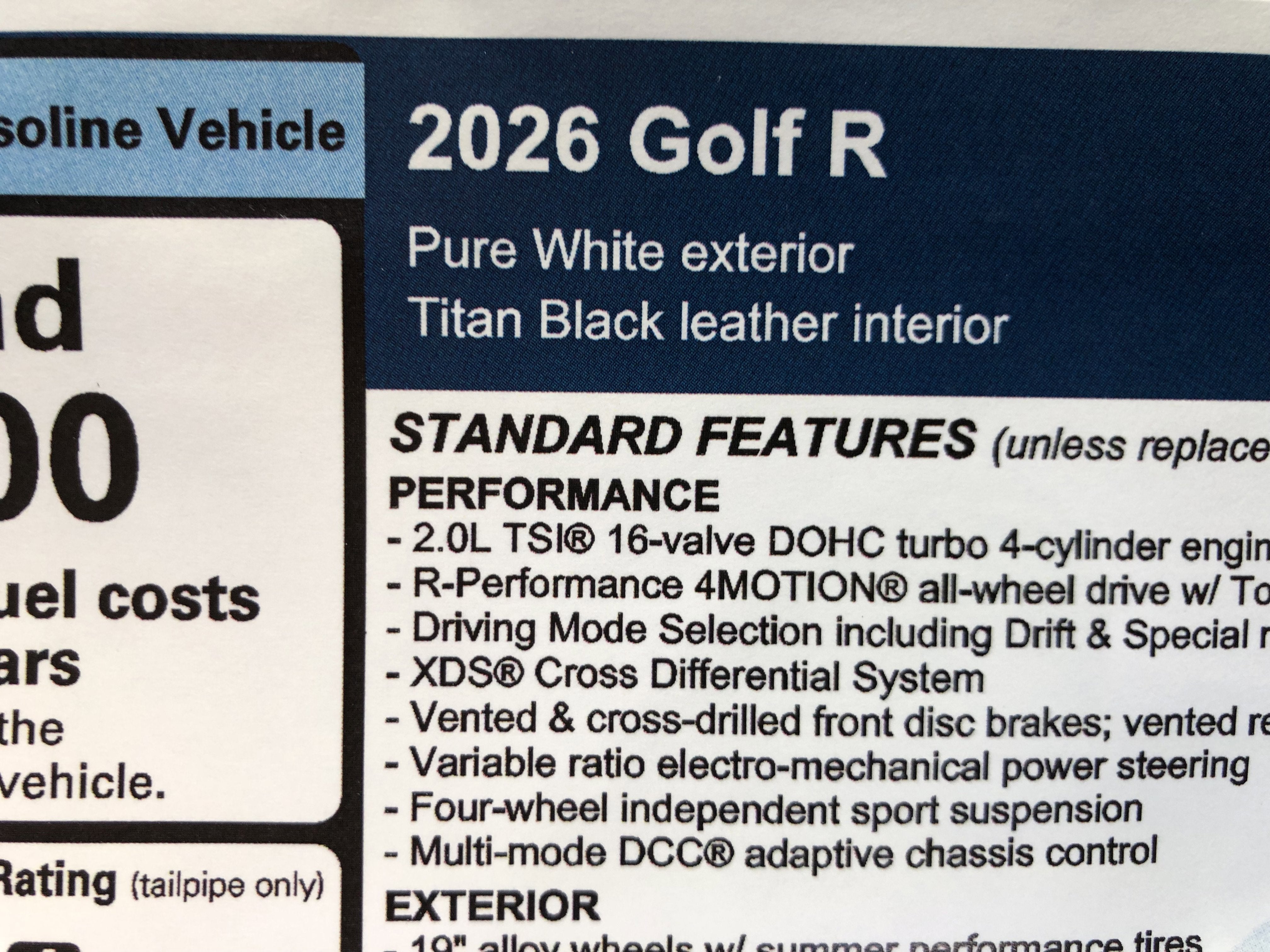 2026 Volkswagen Golf R 2.0T