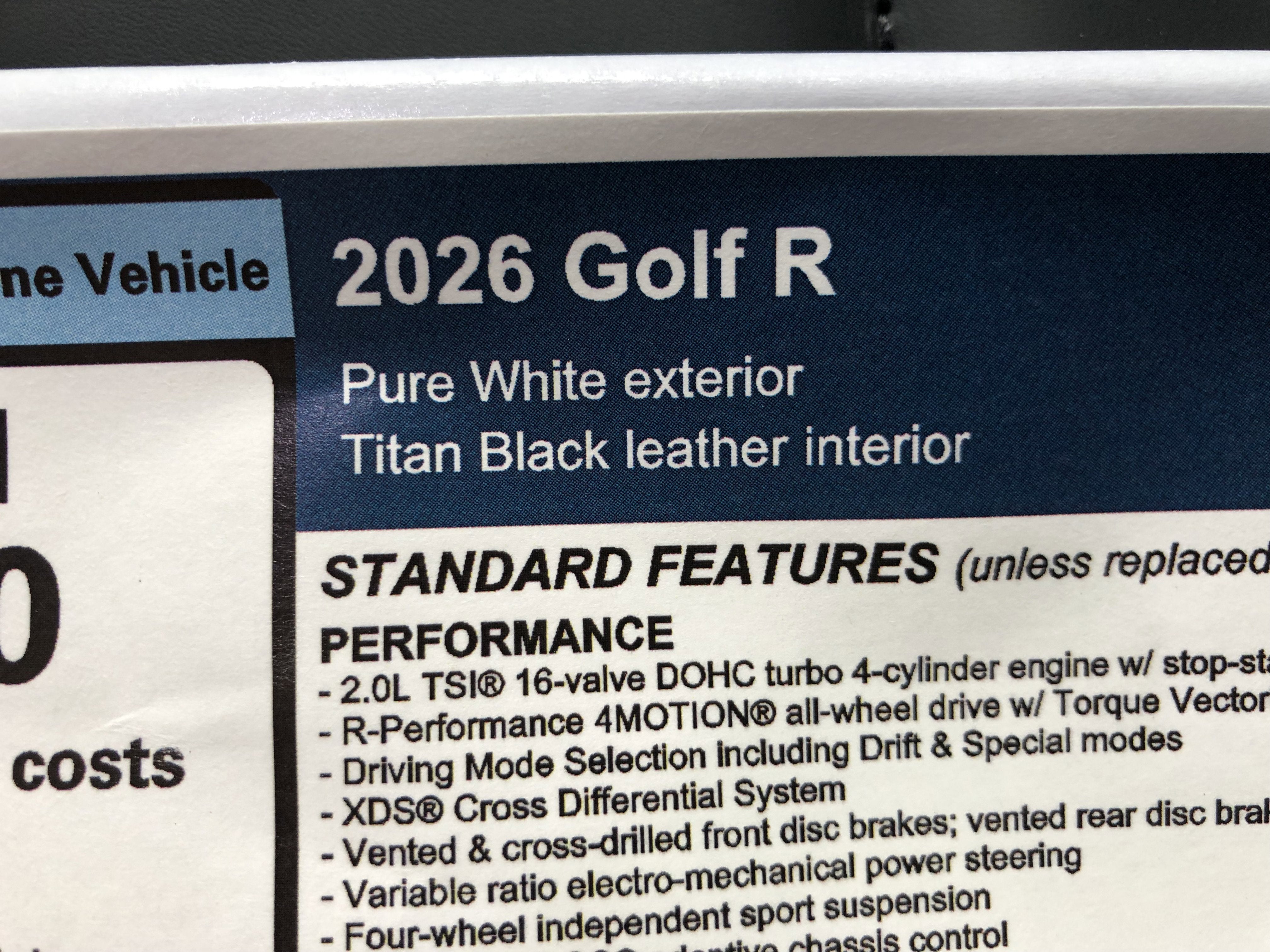 2026 Volkswagen Golf R 2.0T