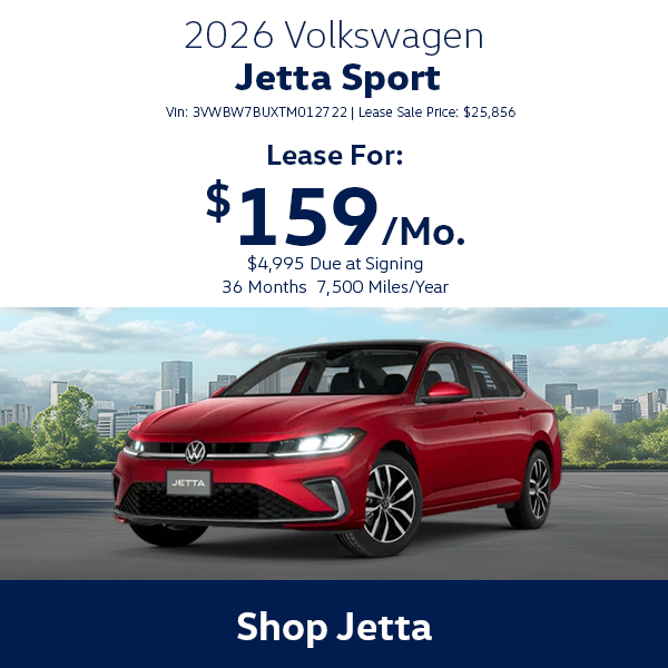 Volkswagen Jetta Special Offer in Hanover, MA