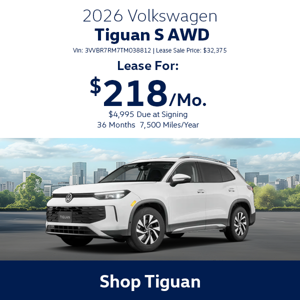 VW Tiguan Special Offer Hanover, MA