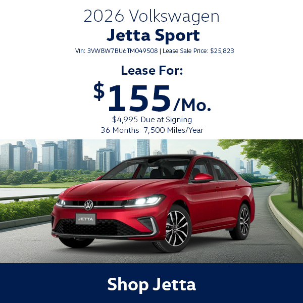 Volkswagen Jetta Special Offer in Hanover, MA