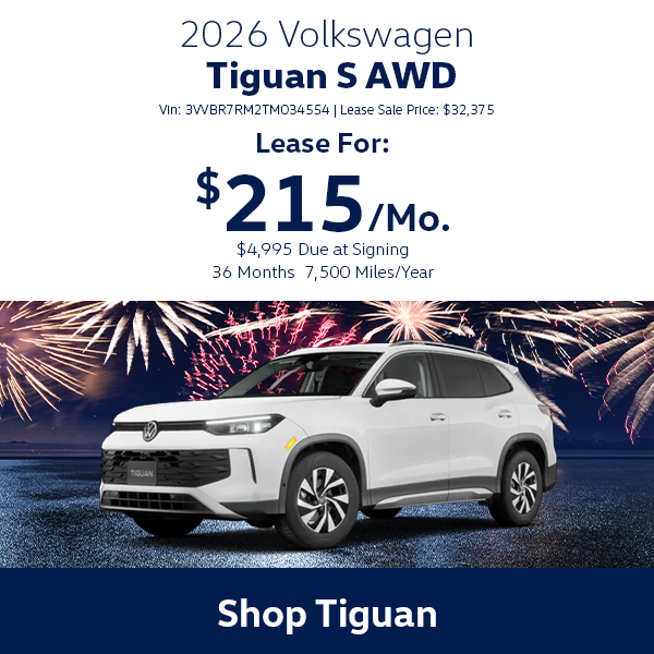 VW Tiguan Special Offer Hanover, MA