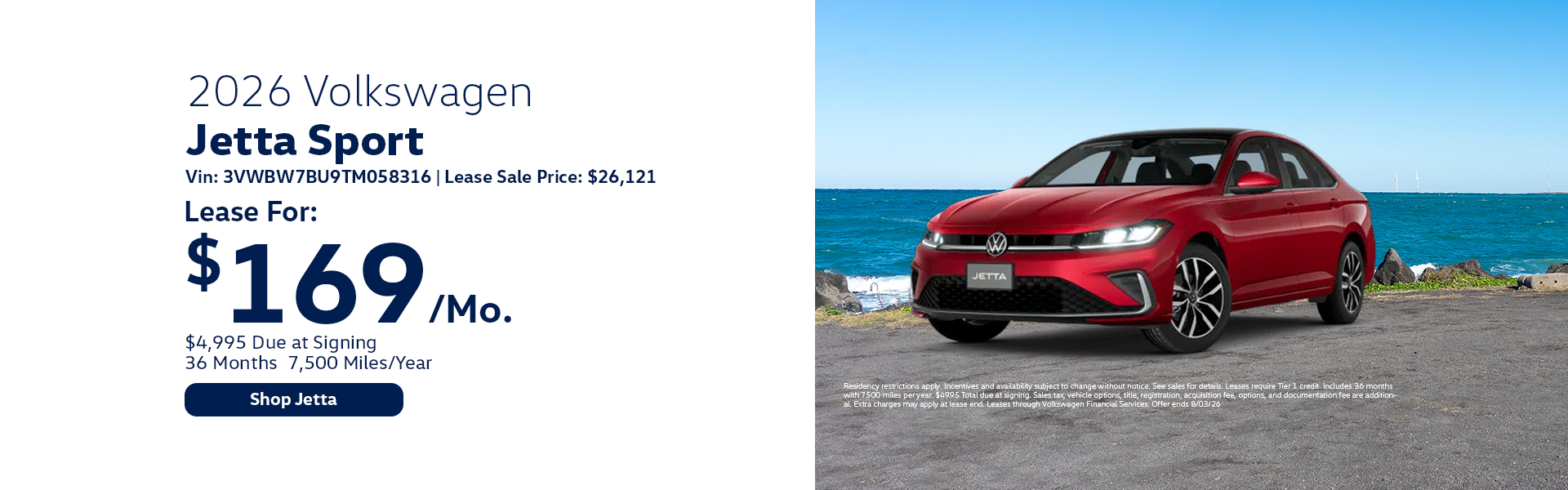Volkswagen Jetta Special Offer in Hanover, MA
