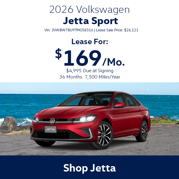 Volkswagen Jetta Special Offer in Hanover, MA