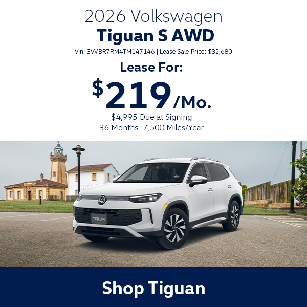 VW Tiguan Special Offer Hanover, MA