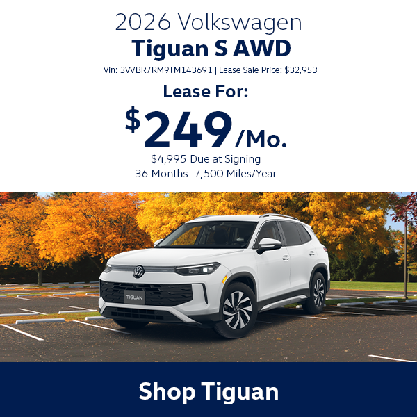 VW Tiguan Special Offer Hanover, MA