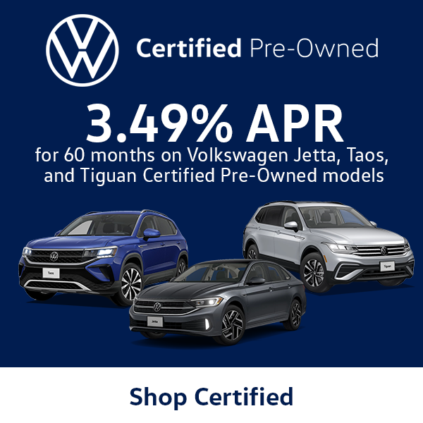 Volkswagen Certified Pre-Owned Special Offers in Hanover, MA